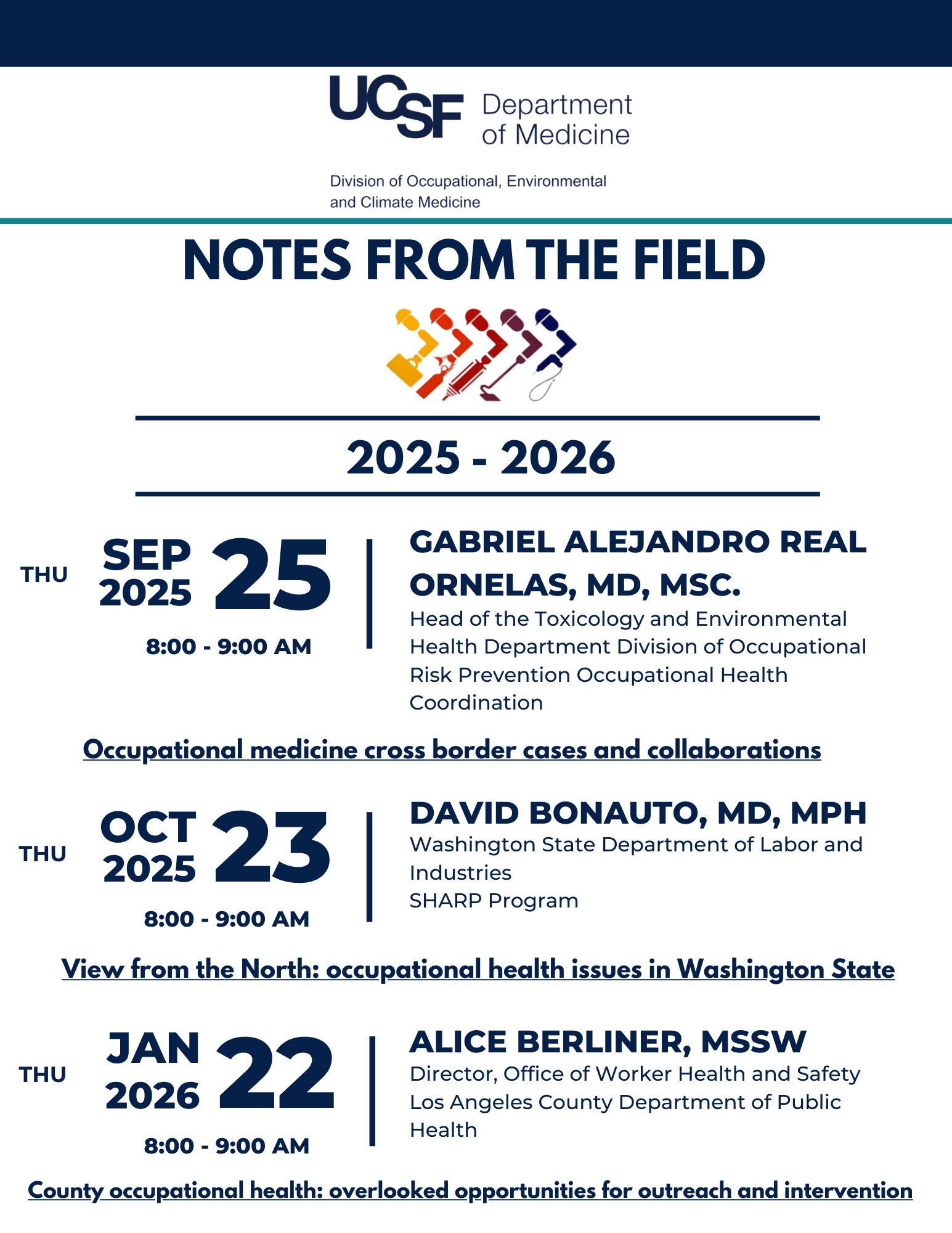 Notes from the Field 09/25/25 - 01/22/26 v3
